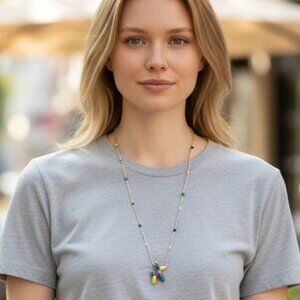 NEW!!!  BALLOON DOG CHARM PENDANDT NECKLACE